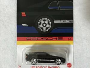 バースデー限定 ホットウィール 1989 PORSCHE 944 TURBO 黒 HotWheels ポルシェ 944ターボ 未開封 値札剥がし済 未開封