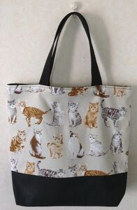 トートバッグ（ハンドメイド）ねこ柄