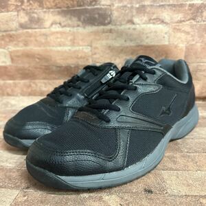 MIZUNO Mizuno side Zip walking shoes 26cm black sneakers 