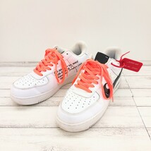 NIKE × OFF WHITE ナイキ オフホワイト AIR FORCE 1 LOW VIRGIL ABLOH エアフォースワン AO4297-001 US8.5 26.5cm ホワイト スニーカー _画像1