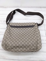 99 GUCCI グッチ GGプラス GGスプリーム ショルダーバッグ メッセンジャーバッグ PVC レザー 141194 _画像5