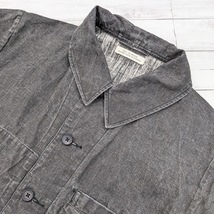 99 OLD JOE & CO. THREE POCKET ATERIER JACKET オールドジョー リネンジャケット カバーオール 171JK09 ブラック サイズ36_画像3