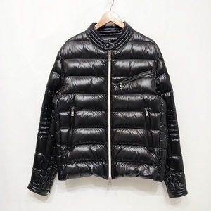 99 極美品 22AW MONCLER モンクレール ダウンジャケット ブラック サイズ5 BERRIAT GIUBBOTTO H20911A00221 ベリア ライダース