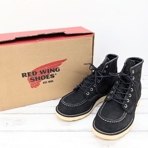 RED WING Red Wing boots Irish setter 8874 suede black US6 E 24cm USA made 2011 year made moktu right pair sole crack 