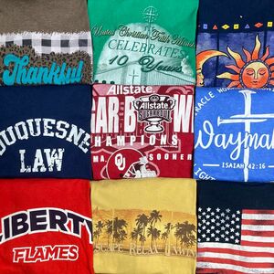 アメリカ古着 Tシャツ まとめ売り カレッジ チーム アメフト 国旗 US古着