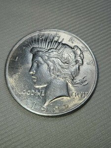 アメリカ 銀貨 リバティ イーグル 　1ドル銀貨　ピース DOLLAR　1922年 アンティークコイン 古銭　ピース 銀貨 硬貨