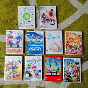 ☆超美品☆ 任天堂 Wiiソフト お好きなソフト４本セット『マリオカート＋スポーツミックス＋Wiiスポーツなど』 ※即決　〜送料無料〜