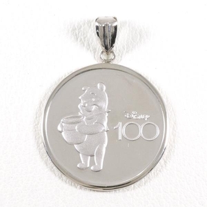  Disney Winnie The Pooh 1/10oz 1/10 ounce coin white gold PT1000 pendant top gross weight approximately 3.8g*0315
