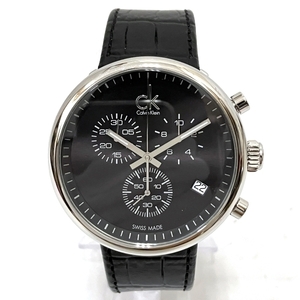  Calvin Klein K2N 281 quartz clock wristwatch men's beautiful goods *0203