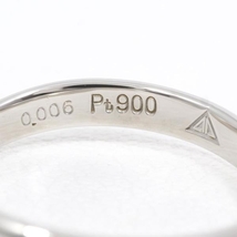 PT900 リング 指輪 5号 ダイヤ 0.006 総重量約2.0g 中古 美品 送料無料☆0202_画像6