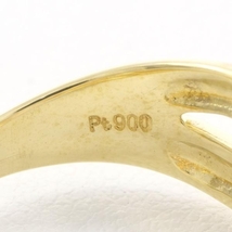 PT900 K18YGPG リング 指輪 11号 ダイヤ 0.31 総重量約5.0g 中古 美品 送料無料☆0204_画像7