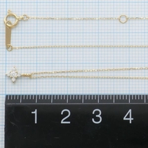 K18YG ネックレス ダイヤ 総重量約0.7g 約40cm 中古 美品 送料無料☆0315_画像5