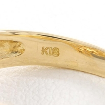 K18YG リング 指輪 13号 ブラウンダイヤ 0.56 総重量約3.9g 中古 美品 送料無料☆0202_画像6