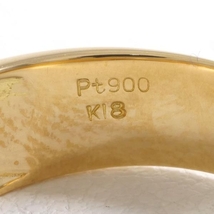 PT900 K18YG リング 指輪 13号 ダイヤ 総重量約5.0g 中古 美品 送料無料☆0204_画像6