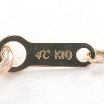 4℃ K10PG ネックレス ダイヤ 総重量約0.9g 約40cm 中古 美品 送料無料☆0315_画像6