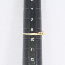 K18YG リング 指輪 9.5号 ダイヤ 総重量約1.6g 中古 美品 送料無料☆0315_画像5
