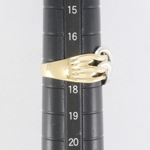 PT900 K18YG リング 指輪 17.5号 ダイヤ 総重量約5.2g 中古 美品 送料無料☆0315_画像5