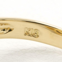 K18YG リング 指輪 12.5号 パール 約6～7mm ダイヤ 0.07 総重量約3.9g 中古 美品 送料無料☆0315_画像6