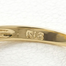 K18YG リング 指輪 12号 パール 約8.5mm ダイヤ 0.04 総重量約3.0g 中古 美品 送料無料☆0315_画像6