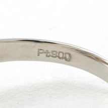 PT900 リング 指輪 12号 パール 約8.5mm ダイヤ 0.038 総重量約5.4g 中古 美品 送料無料☆0315_画像6