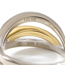 カラッチ K18YGWG リング 指輪 6号 ダイヤ 0.09 総重量約4.8g 中古 美品 送料無料☆0315_画像6