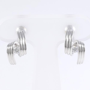  Pola PT900 K14WG earrings diamond 0.20 gross weight approximately 6.4g used beautiful goods free shipping *0315