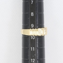 K18YG リング 指輪 9.5号 ブラウンダイヤ 0.09 総重量約3.1g 中古 美品 送料無料☆0315_画像5