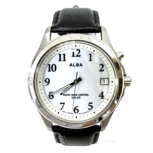 セイコー アルバ 7B52-0AT0 電波ソーラー 時計 腕時計 メンズ☆0203