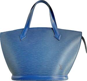 [ быстрое решение / прекрасный товар ] Louis Vuitton Louis * Vuitton солнечный Jack M52275 epi toredo голубой ручная сумочка 