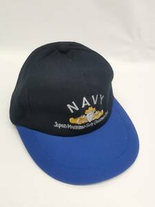 海上自衛隊　ネイビーキャップ　紺　つば青タイプ　M　ひさし刺繍なし　NAVY　海自　帽子　アウトドア　サバゲー　№20-⑥