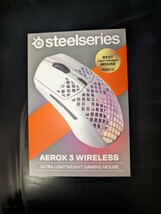 SteelSeries Aerox 3 Wireless スティールシリーズ 無線 ゲーミングマウス_画像1