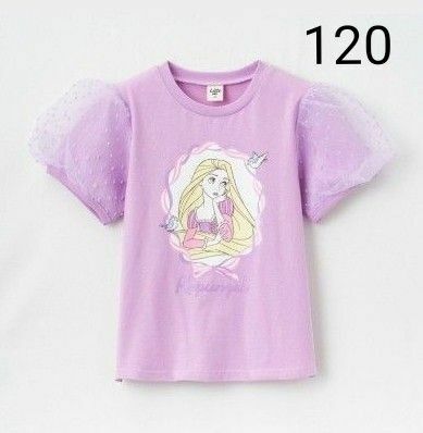 【新品・タグ付】しまむら リトシー ディズニー コラボ ラプンツェル Tシャツ 120
