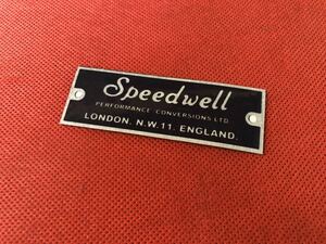 SpeedWell スピードウェル マグネットプレート (Authorised inspection索用 RoverMini MiniCooper MINI BRM Wheels air cooledVW Beetle ワーゲン EMPI