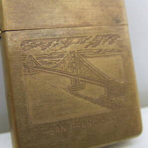 Zippo 現状品 真鍮 ジッポ オイルライター 1932 1983 ジッポー SAN FRANCISCO 着火未確認 キズ多 ジャンク扱いで。ライター 売切りの画像7