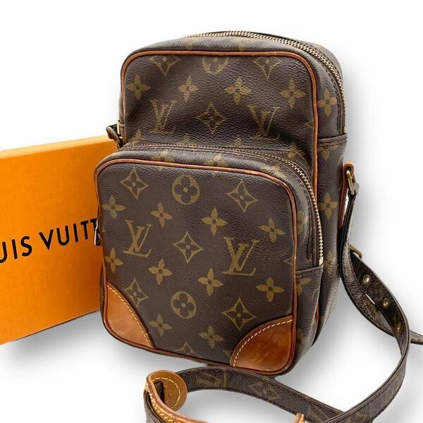 LOUIS VUITTON ルイヴィトン アマゾン ショルダーバッグ モノグラム 肩掛け ブラウン 茶 鞄 バック 