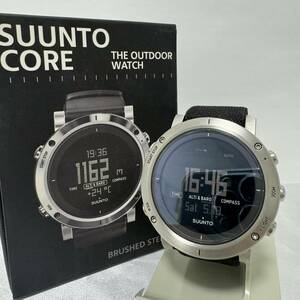 [ used * operation goods ]SUUNTO CORE Suunto core BRUSHED STEEL outdoor watch SS020339000 SS brush do steel black 