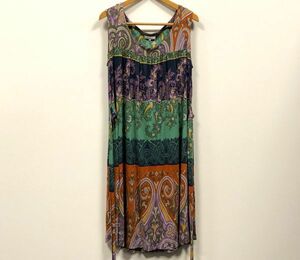 美品 エトロ ETRO ワンピース ペイズリー柄 サイズ 40 M イタリア製 レディース