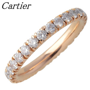 カルティエ エタンセル ダイヤ リング フルエタニティ #49 幅2.6mm 750YG フルサークル 箱 新品仕上げ済 Cartier【16826】