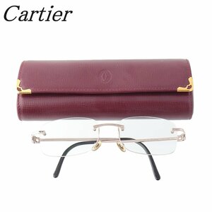 【1円スタート】カルティエ メガネ 750 WG 27.0g 度入り 眼鏡 Cartier【16729】