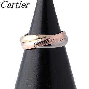 カルティエ トリニティ リング #47 SM 750 スリーカラー 新品仕上げ済 Cartier【17197】