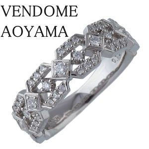 ヴァンドーム青山 ダイヤ リング エリティエール 10号 0.16ct Pt950 新品仕上げ済 VENDOME AOYAMA VA【17370】