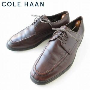 COLE HAAN コールハーン Uチップ レザーシューズ 8M 26cm スプリットトゥ 靴 メンズ d124-32-0051