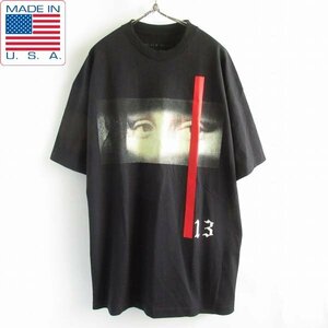 新品 USA製 モナリザ BLACK SCALE 半袖 Tシャツ 黒 XL ブラック アート 絵画 アメリカ製 未使用品 デッドストック D149-01-0004ZV