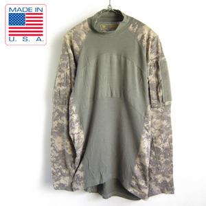 実物/米軍/US ARMY/MASSIF/ACU/コンバットシャツ/デジカモ【M】オリジナル品/ミリタリー/カーキ/サバゲー/サバイバルゲーム/D137-13-0011XV