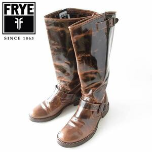 FRYE fly pa палатка кожа engineer boots женский 23.5cm сапоги эмаль обувь d118-32-0166XT
