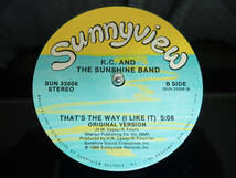 美盤 鉄板ダンクラ ★That's The Way (I Like It) (Original／New Version)｜K.C. And The Sunshine Band★ SUN 33006_画像7