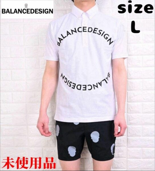 BALANCEDESIGN バランスデザイン　ゴルフ ポロシャツ　L 未使用品♪