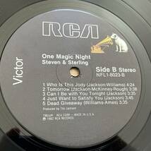 【US盤/Vinyl/12''/RCA Victor/NFL1-8023/82年盤/with ハイプステッカー,Shrink残】Steven & Sterling / One Magic Night //Soul,Boogie//_画像6