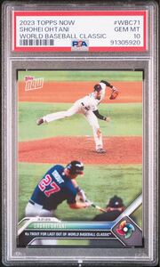 2023 TOPPS NOW WBC大谷翔平 PSA10トラウト 末番20