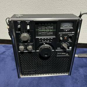 SONY ソニー FM /AM 5BAND RECEIVER ICF-5800スカイセンサー 昭和レトロ ラジオ MW SW 通電確認済み 中古品 現状の画像2